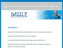 Tablet Screenshot of dazzlewatercare.com
